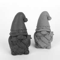 Knut - Wichtel Mit Weihnachtsbaum Aus Beton | Dekorativ Gemütliche Weihnachtszeit Advent Grau Anthrazit Das Perfekte Geschenk von HandworkzDE
