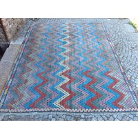 Kelim Teppich Handgefertigter Kelimteppich Aus Wolle 100x100cm Kelim Teppich Handgefertigter Kelimteppich Aus Wolle 100x100cm von HandwovenKilimRug