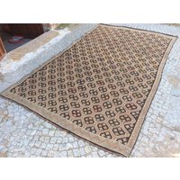 Kelim Teppich Handgefertigter Kelimteppich Aus Wolle 166x108 Inches Kelim Teppich Handgefertigter Kelimteppich Aus Wolle 166x108 Inches von HandwovenKilimRug