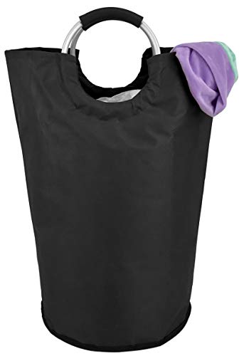 Handy Laundry Tasche mit Griffen, 60 l, zusammenklappbarer Wäschekorb aus Stoff, Wäschekorb für Wohnheim, wasserdicht, faltbar, geeignet für einen Schlafsaal von Handy Laundry