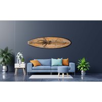 Surfbrett Wandbild, Surfer Geschenk, Vintage, Bar Dekor, Strand Tintenfisch, Holz Zeichen von Handycor