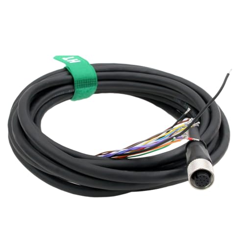 HangTon Cognex In-Sight 7000 24V Power IO Kabel M12 A-kodiert 12 Pin Buchse auf fliegendes Kabel für industrielle Aktuator Sensor Netzwerk Automation CCB-PWRIO 10m von HangTon