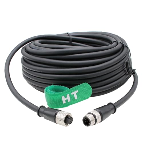 HangTon Cognex Power I/O Verlängerungskabel M12 A-kodiert 12 Pin Stecker auf Buchse für Checker 201/202 Aktuator Sensor Automation In-Sight 7000 8000 15M HangTon Cognex Power I/O Verlängerungskabel M12 A-kodiert 12 Pin Stecker auf Buchse für Checker 201/202 Aktuator Sensor Automation In-Sight 7000 8000 15M von HangTon