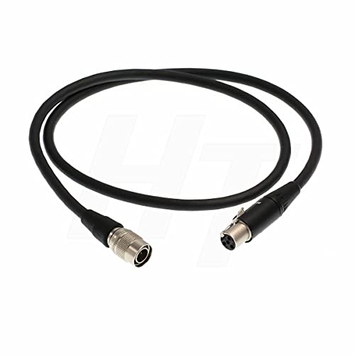 HangTon 12V Stromkabel für Sound Devices Scorpio 888 833 Audio Mixer Recorder, BDS Hirose 4 Pin auf TA4F Mini XLR 4-pin Female 45cm von HangTon