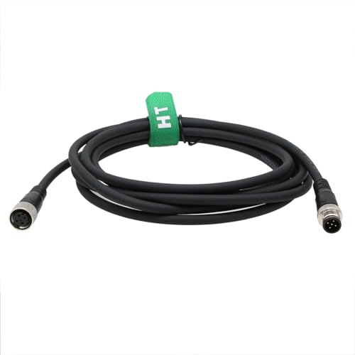 HangTon Aktor Sensor Signal geschirmtes Kabel M12 A Code 5 Pin Stecker auf 5 Pin Buchse für industrielle Steuerungen Automatisierungsgerät Netzwerkgerät Netzwerk DeviceNet CANopen IO Link Profibus 1M von HangTon