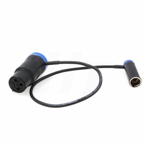HangTon Audio-Mixer-Kabel für Blackmagic Pocket Cinema 6K Canon C70 Kamera, Mini XLR TA3M auf XLR 3-polig, rechtwinklig, flaches Profil, 40 cm, Blau HangTon Audio-Mixer-Kabel für Blackmagic Pocket Cinema 6K Canon C70 Kamera, Mini XLR TA3M auf XLR 3-polig, rechtwinklig, flaches Profil, 40 cm, Blau von HangTon