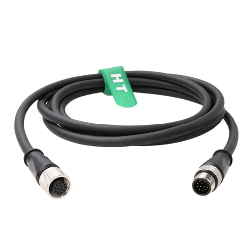 HangTon Cognex Power IO-Kabel für Checker 201 513.1 cm Sight 9000 7000 2000 DataMan 300 500 Sensorleser, M12 A-kodiert 12-poliger Stecker auf 12-polige Buchse, 2 m HangTon Cognex Power IO-Kabel für Checker 201 513.1 cm Sight 9000 7000 2000 DataMan 300 500 Sensorleser, M12 A-kodiert 12-poliger Stecker auf 12-polige Buchse, 2 m von HangTon