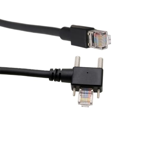 HangTon Drag Chain GigE Kabel CAT6 für Basler Baumer Cognex AVT Hikvision iDS Jai Sony FLIR Camera to Vision System, Linker Winkel RJ45 Horizontale Feststellschraube auf RJ45, geschirmtes PVC, 3 m HangTon Drag Chain GigE Kabel CAT6 für Basler Baumer Cognex AVT Hikvision iDS Jai Sony FLIR Camera to Vision System, Linker Winkel RJ45 Horizontale Feststellschraube auf RJ45, geschirmtes PVC, 3 m von HangTon