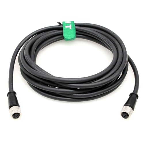 HangTon Ethernet-Kabel mit 8-poliger Buchse für Humminbird Fischfinder, Kopfsteuerung zu Ethernet-Switch-Netzwerk, geschirmtes PVC, wasserdicht, CAT.5e, 5 m von HangTon