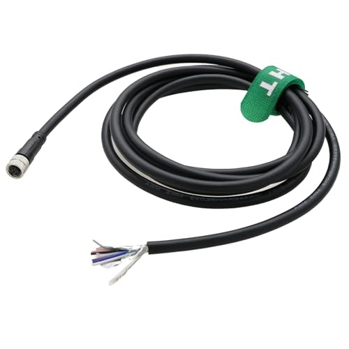 HangTon Kabel für Vision Sensor Industrial Automation Control, M8 6-polig A-Code Buchse zu offenem Ende, abgeschirmt, 3 m HangTon Kabel für Vision Sensor Industrial Automation Control, M8 6-polig A-Code Buchse zu offenem Ende, abgeschirmt, 3 m von HangTon