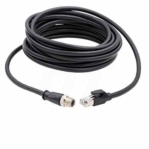 HangTon Kamerasensor Netzwerk Ethernet M12 8 Pin X kodiert auf RJ45 Cat 6A High Speed Gigabit Kabel für Cognex Basler Industrie Anwendung 10 m HangTon Kamerasensor Netzwerk Ethernet M12 8 Pin X kodiert auf RJ45 Cat 6A High Speed Gigabit Kabel für Cognex Basler Industrie Anwendung 10 m von HangTon