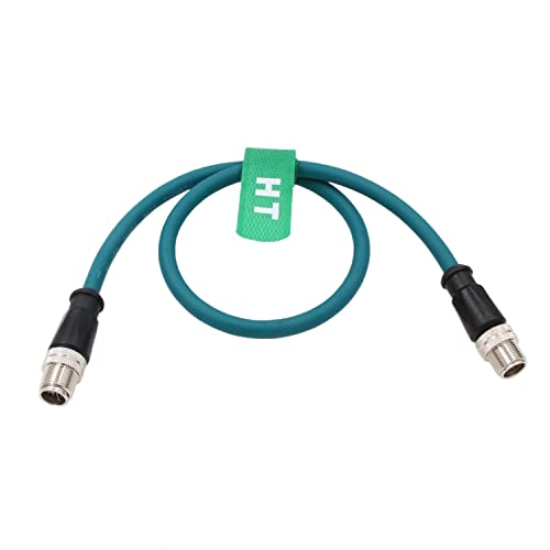 HangTon M12 8-poliges X-codiertes auf 8-poliges X-Coding Gigabit Ethernet Cat7e Kabel für Cognex Industrie-Sensor-Kamera, 50 cm HangTon M12 8-poliges X-codiertes auf 8-poliges X-Coding Gigabit Ethernet Cat7e Kabel für Cognex Industrie-Sensor-Kamera, 50 cm von HangTon