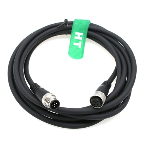 HangTon M12 A Code 5 Pin Stecker auf 5 Pin Buchse Aktuator Sensor Signal geschirmtes Kabel für industrielle Steuerungen Automatisierungsgerät Netzwerkgerät Net CANopen IO Link Profibus 3M von HangTon