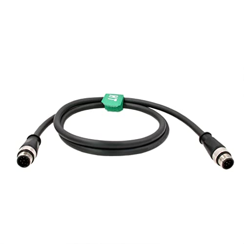 HangTon M12 A Codierung 8 Pin Stecker auf 8 Pin Stecker Signalkabel für industrielle Steuerungen, Automatisierung, Gerätenetzwerk, IO Link, Profibus, Aktuator Sensor 3M HangTon M12 A Codierung 8 Pin Stecker auf 8 Pin Stecker Signalkabel für industrielle Steuerungen, Automatisierung, Gerätenetzwerk, IO Link, Profibus, Aktuator Sensor 3M von HangTon