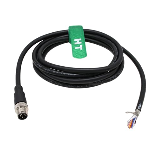 HangTon M12 A kodierter 8-poliger Stecker auf Stellantriebssensor-Signalkabel auf blanke Leitungen für industrielle Steuerungen, Automatisierung, Geräte-Netzwerk-Gerät, Canopen, IO-Link, Profibus, 5 m HangTon M12 A kodierter 8-poliger Stecker auf Stellantriebssensor-Signalkabel auf blanke Leitungen für industrielle Steuerungen, Automatisierung, Geräte-Netzwerk-Gerät, Canopen, IO-Link, Profibus, 5 m von HangTon