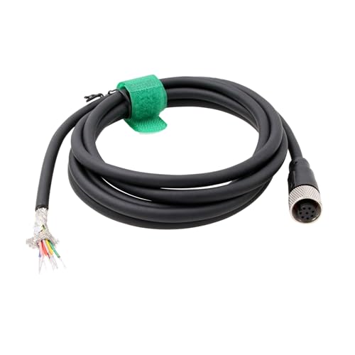 HangTon M12 A kodierte 8-polige Buchse Luftfahrt auf fliegende Leitungen Kabel geschirmt für Aktor Sensor Signal industrielle Steuerungen Automatisierung, Gerät Netzwerk DeviceNet, CANopen, IO Link, von HangTon