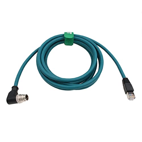 HangTon M12 Ethernet 8 Pin X Code RJ45 CAT7e GigE Kabel für Basler Cognex Industriekamera Sensor High Speed Netzwerk Switch Automation Profinet 8m von HangTon