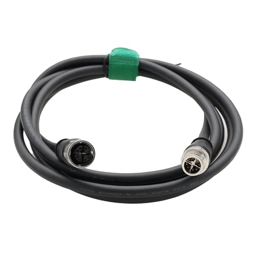 HangTon Machine Vision Sensor Barcodeleser Automatisierung Ethernet Netzwerkadapterkabel, M12 8-poliger X-codierter Stecker auf 8-polige X-Codier-Buchse für Basler Cognex Kathrein Keyence Baumer von HangTon