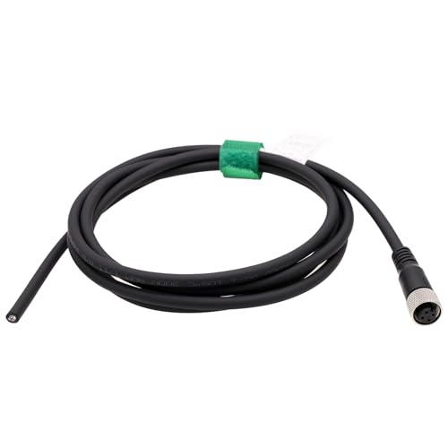 HangTon Sensor Encoder Actuator M12 A kodierte 4-polige Buchse Abschirmkabel zum Öffnen von Draht für industrielle Automatisierung, Geräteschutz, Gerät-Netzwerkgerät, Canopen, IO Link, Profibus, 1 m von HangTon