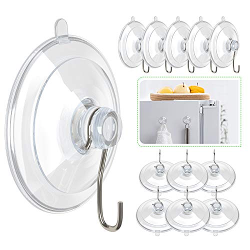 HangerSpace Suction Cup Hooks, 45 mm Clear PVC Suction Cups with Metal Hooks Removable Small… HangerSpace Suction Cup Hooks, 45 mm Clear PVC Suction Cups with Metal Hooks Removable Small… von Hangerspace
