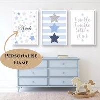 Personalisierter Name Baby Blau Kinder Leinwanddruck Wandbild Stern Für Jungen Kinderzimmer Poster Bild Malerei Home Decor Dekoration Geschenk Personalisierter Name Baby Blau Kinder Leinwanddruck Wandbild Stern Für Jungen Kinderzimmer Poster Bild Malerei Home Decor Dekoration Geschenk von Hangithome