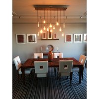 14 Hängende Kronleuchter Aus Holz - Handgefertigt, Um Zu Bestellen Benutzerdefinierte Holzfarben Esszimmerbeleuchtung Rustikale, Moderne von HangoutLighting
