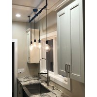 5 Pendelleuchte - Wickeln Sie Ein Rohr Oder Einen Bar-Kronleuchter Industrielle Kitchen Sink Pendelleuchten Hangout Beleuchtung Custom von HangoutLighting