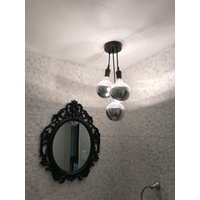 Badezimmer Deckenleuchte Semi Flush 3 Led Cluster Chrom Spiegel Globes Hängende Moderne Pendelleuchte Schwarz Weiß von HangoutLighting