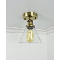 Glasschirm Unterputz - Mix & Match Design Your Eigen Glaskegel Industrielle Deckenbeleuchtung Semi Flush Fixtures Led von HangoutLighting