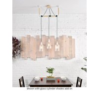 Holz Und Glasschirm Light Wrap 3 Pendelleuchte Benutzerdefinierte Messing, Weiß, Schwarz Oder Kupfer Halterung Gewickelte Deckenleuchte von HangoutLighting