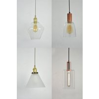 Led Custom Glass Shade Pendelleuchte Edison Lampe Kücheninsel Deckenleuchte Bunte Beleuchtung Messingkegelschirm Design Your Own von HangoutLighting