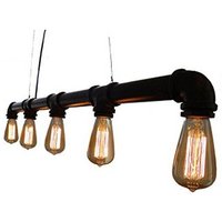 Rohr 5 Birnen Vintage Edison Industriebeleuchtung Deckenleuchte Pendelleuchte Rustikale Antike Lampe Kronleuchter - Hangout Beleuchtung von HangoutLighting