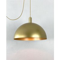 xl Dome 24 "18" Oder 12" Industrie Modern Shade Pendelleuchte - Led Custom Finishes Großer Metallschirm. Schwarz, Messing Weiß von HangoutLighting