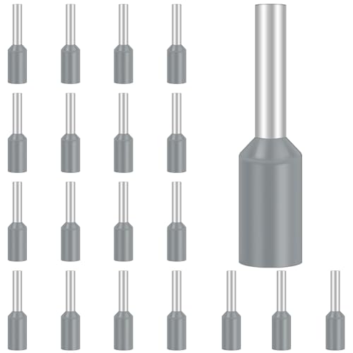 100 Stück Aderendhülsen 0.75mm², Hanibos Aderendhülsen set Kabelendhülsen Isolierte Aderhülsen für Drahtverbindung(0.75mm²x8mm) von Hanibos