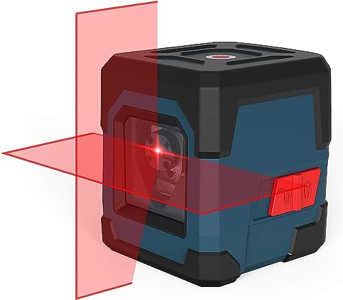 Laser Wasserwaage, RockSeed Kreuzlinienlaser mit Selbstnivellierung, Vertikale und Horizontale Linie, 360 Grad Drehbar, Tragetasche, Batterie Enthalten, Keine Halterung von RockSeed