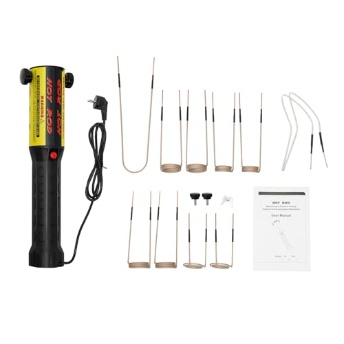 Hanmorfarbi Magnetisches Induktionsheizgerät-Set –1.2-1.3KW, Maximale Temperatur 800 °C, 10 Spulen (35–50 mm), mit Aufbewahrungsbox zum Entfernen von Schrauben und Muttern von Hanmorfarbi