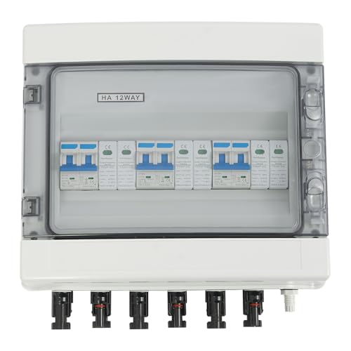 Solar Combiner Box, (3 In 3 Out) Combiner Box Leistungsschalter FüR Solarpanel, Solartrennschalter, Spannungsschutz, Dc Combiner Box Power Protection Switch，Dc Trennschalter Pv Anlage von Hanmorfarbi