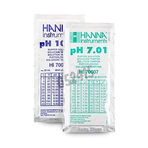 Hanna Instruments HI770710P Schrittbeutellösung, pH 7.01 bis 10.01, 20 ml von Hanna Instruments