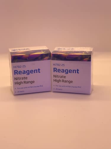 Hanna Instruments HI782-25 Marine Nitrat High Range Checker Reagents 2er Set (insgesamt 50 Tests) von Hanna Instruments