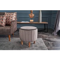 Hannah Home | Hocker Lindy Samt von Hannah Home