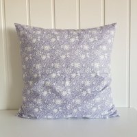 50x50 cm/ 19, 7x19, 7 Lavendel/Weiß Geblümter Kissenbezug, Für Dekoratives Kissen von HannahAlohanDesign