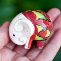 Drachenfrucht-Elefant-Figur, Keramik-Drachenfrucht Als Heimdekoration, Perfektes Geschenk von HannahLoveCeramics
