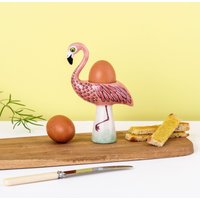 Flamingo Eierbecher, Perfektes Geschenk Für Kinder, Handgemachtes Keramik Geschenk, Retro Flamingo, Kitsch Entworfen in Großbritannien Von Hannah von HannahTurnerShop
