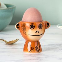 Orang-Utan-Eierbecher, Perfektes Geschenk Für Kinder, Handgefertigtes Keramik-Orang-Utan-Geschenk, Baby-Orang-Utan-Schutz, Entworfen in von HannahTurnerShop