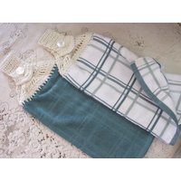 Aqua Blau Küchenhandtuch Set Gehäkelte Top Hängehandtücher Aqua Blau Küchenhandtuch Set Gehäkelte Top Hängehandtücher von HannahsHomestead2