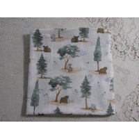 Baby Waldtiere Swaddle Decke - Rehkitz Bär Waldwildnis Musselin Geschenk von HannahsHomestead2