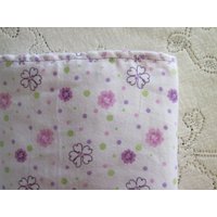 Rts Lila Blumen Babydecke - Lavendel Floral Gänseblümchen Und Mint Punkte Decke Baby Geschenk Hannahs Homecreate2 von HannahsHomestead2