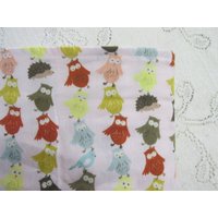 Swaddle Decke - Kokka Double Gauze Eulen Rosa Babydecke & Igel Natur Inspiriert Modernes Baby Geschenk Hannahs Homesset2 von HannahsHomestead2