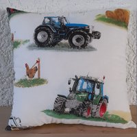 Kuschelkissen Traktor von HanneKreativ