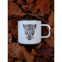 Emaillebecher Leopard von HannibelleArts